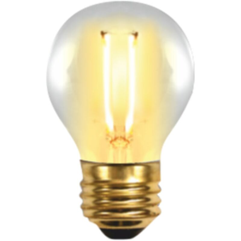 lampadina led silver filamento elettronico edison sferico 2w=25w - e27 -  2.200k - 320º - 150 lm - luce
