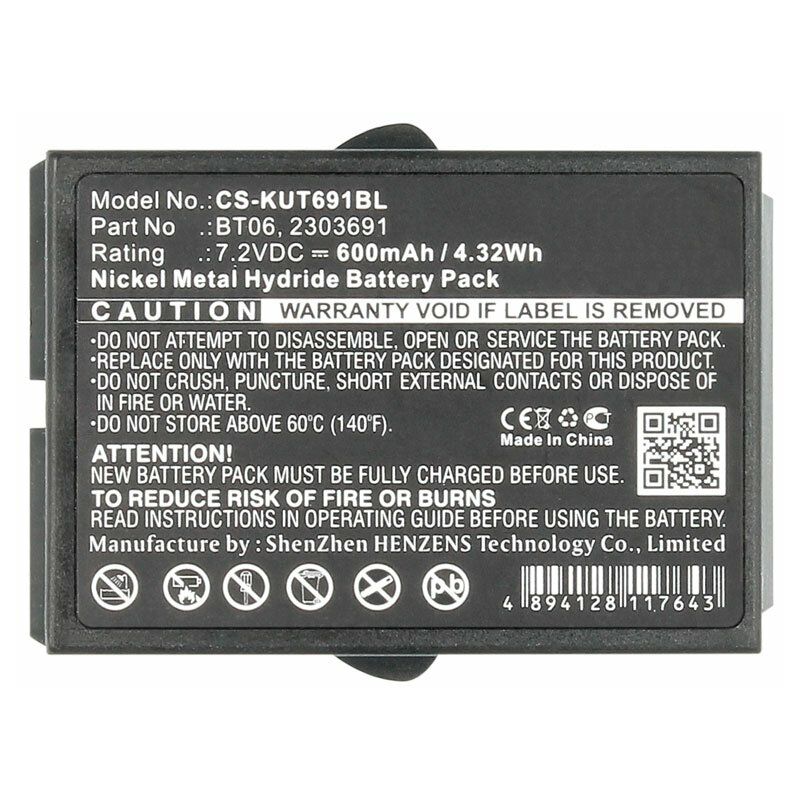 Batteria Nimh Grua Ikusi 7,2v/600mah Bt06 Bat1178