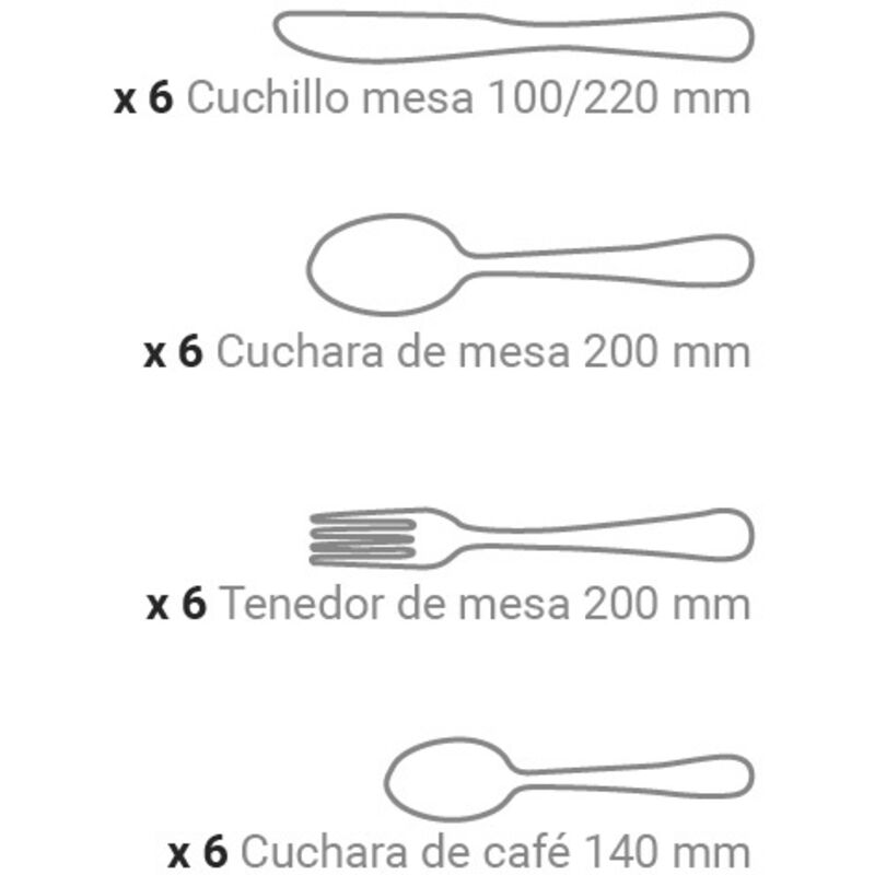 3 Cucchiai Da Tavola Arcos Serie Toscana - Acciaio Inox 18/10, Monoblocco, 200mm - Foto 8