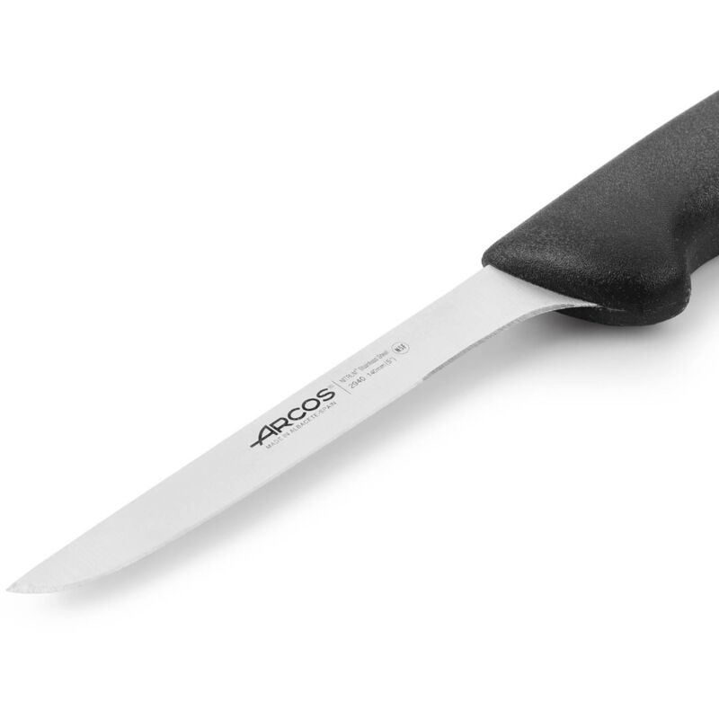 Mezzaluna in acciaio inox 2 manicI polipropilene colore nero - cm 14