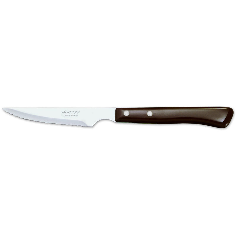 Coltello bistecca Arcos Tabella 804000 monoblocco di un pezzo di acciaio  inox, mango Nylon e lama