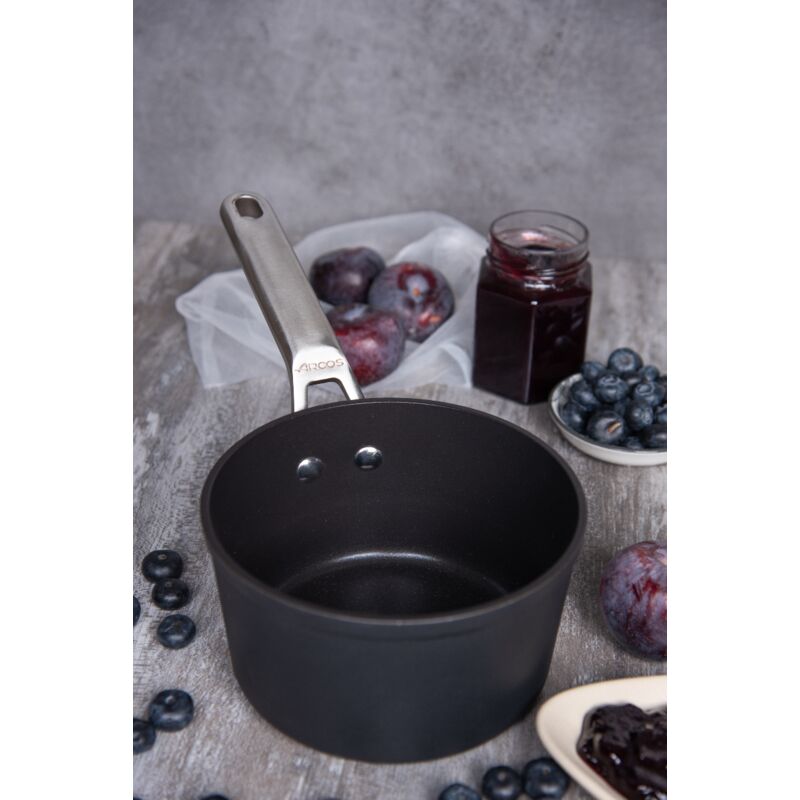 Set Padelle ARCOS Samoa 20 E 24 Cm - Alluminio Forgiato, Induction, Lavabile In Lavastoviglie, Nero - Foto 3