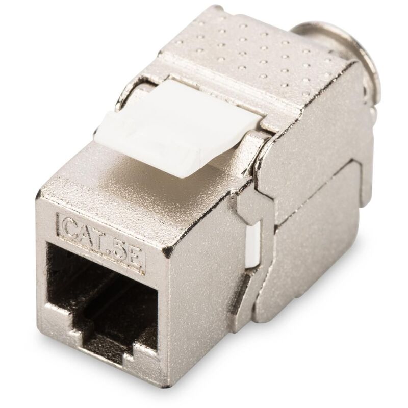 1 x CAT 8-10 x Keystone RJ45 CAT8 Key Stone senza attrezzi Custodia in metallo schermato 40 Gbit s compatibile con Cat5 Cat6 Cat7 1 pezzo Cat8 Keystone Cat8 Keystone