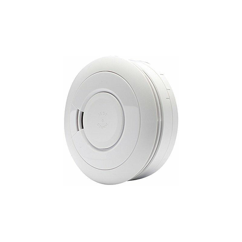 Rivelatore di fumo Ei Electronics Professional serie i, con batteria al  litio fissa con autonomia decennale, con connessione wireless tramite  modulo trasmettitore, bianco, Ei650iW