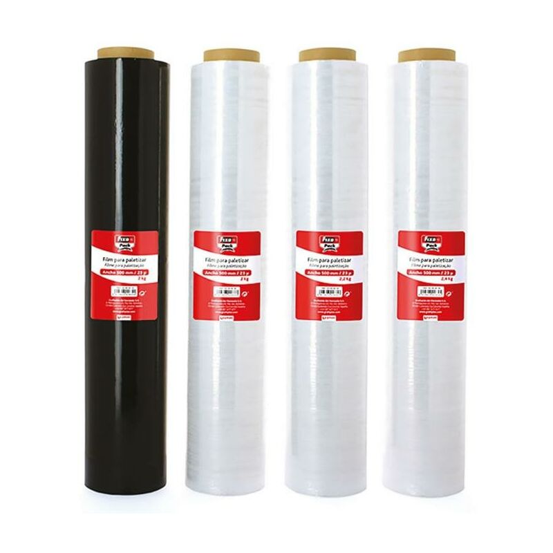 Fixo film di pallettizzazione 23 micron in rotolo 2kg larghezza 500mm  trasparente