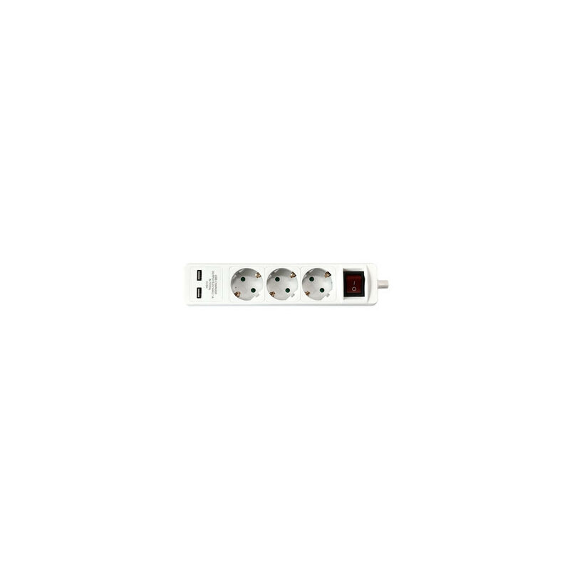 Legrand Presa Multipla Tedesca Schuko 2 Ingressi E 3 Uscite - 16A, 230V, 3680W - Colore Bianco