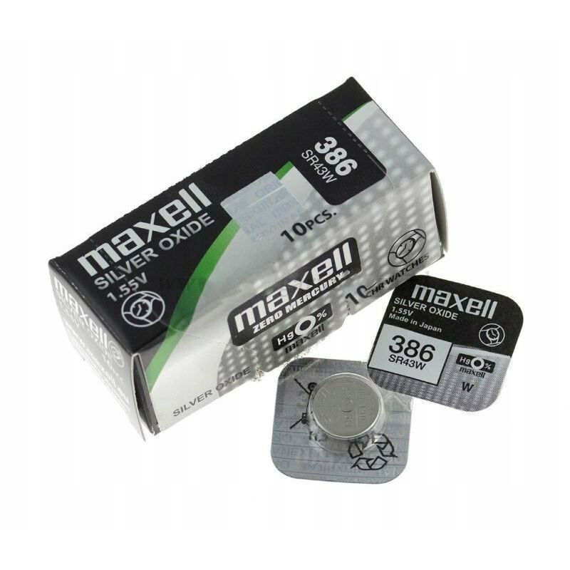 10 x Maxell 364 Pile Batterie Scatola Mercury Free Silver Oxide SR621SW  1.55V