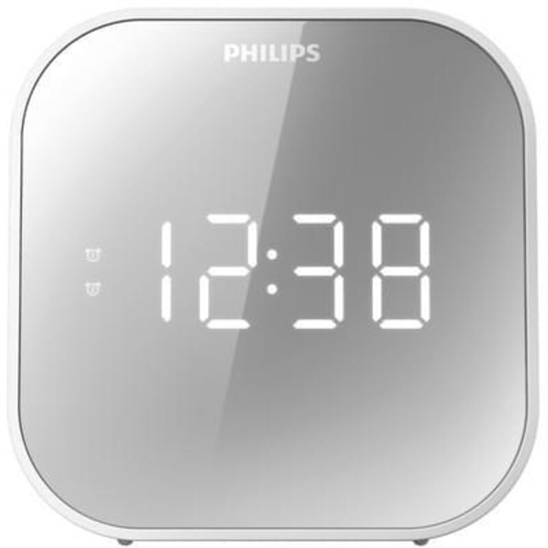 Radiosveglia FM Con Bluetooth 5.0, Doppio Allarme, Carica USB, Termometro E Dimmer – 4 Livelli Di Luminosità, Nero