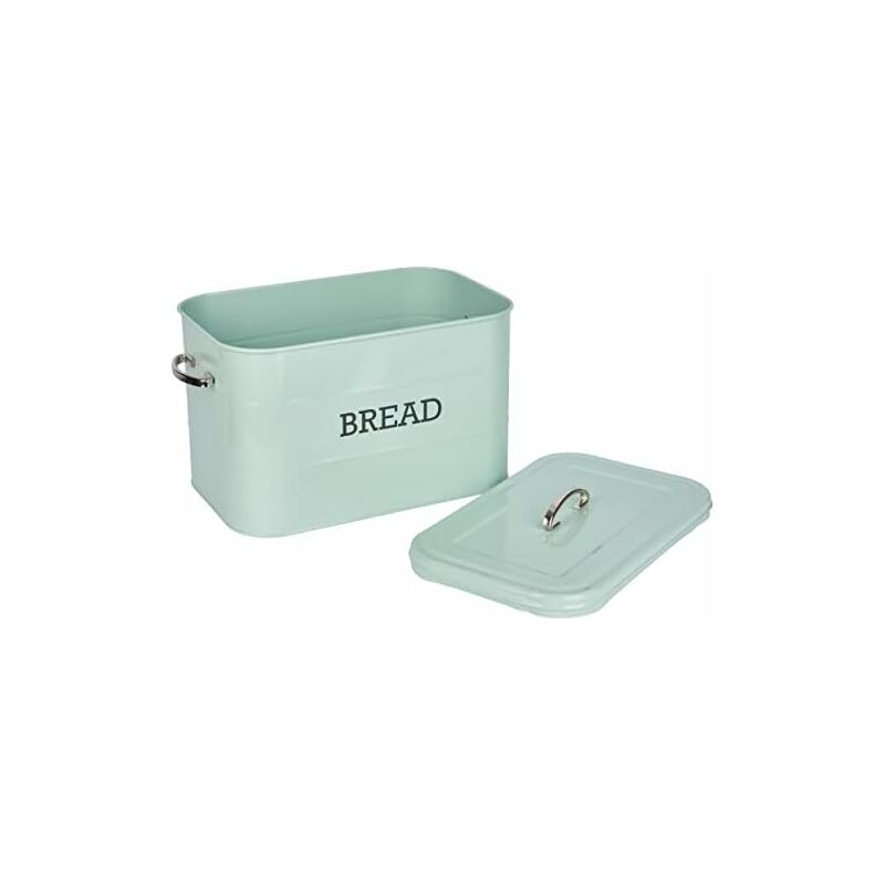 KitchenCraft Living Nostalgia Contenitore per Dolci / Porta Torta a 3 Livelli in Metallo con Coperchio, 22 x 27 cm (8.5 x 10.5), Verde Salvia