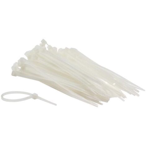 SET FASCETTE IN NYLON - 2,5 x 100 mm - BIANCO (100 pz)