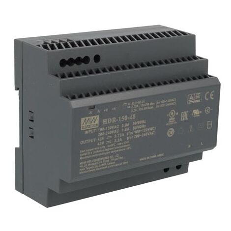 Alimentatore Mean Well HDR-15-5 - 15W, 5V/2.4A, Montaggio Su Guida DIN, Per Uso Industriale - Foto 7