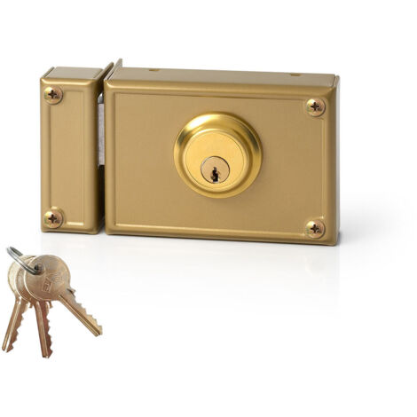 Serratura Da Sovrapposizione Amig 75UN Per Porte Legno - Cilindro Sicurezza, 76x120mm, Con Chiavi - Foto 6