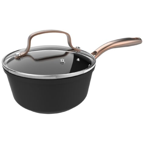 Casseruola 16 x 7,5 cm de alluminio forgiato, de 1,3 L de capacità. Con rivestimento antiaderente di alta qualità Platinum Plus Teflon® , 100 % privo di PFOA. (1/5)
