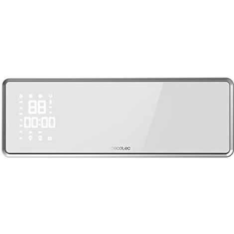 Riscaldatore a parete in ceramica con 2000W, display LED, controllo Wi-Fi, telecomando, 3 modalità, oscillazione, programmatore settimanale, protezione IP22 e massima sicurezza.