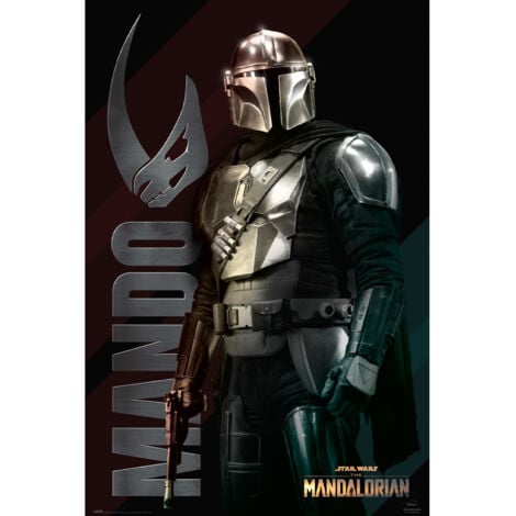 Poster star wars the mandalorian mando