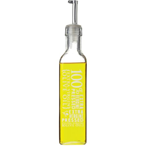 Set 2 Bottiglie Per Olio E Aceto In Vetro Da 160ml - Beccuccio Antigoccia, Tappo A Tenuta, Per Viaggi E Cucina