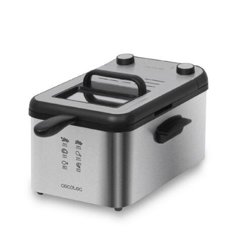 Friggitrice di 3 litri di di capacità e 2400 W, con filtro per la pulizia di l'olio. (1/7)