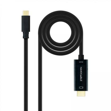 Cavo USB-C con HDMI NANOCABLE 10.15.5133 Nero 3 m 4K Ultra HD (1/4)