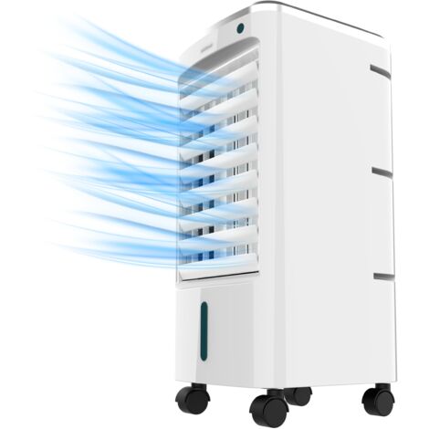 Cecotec EnergySilence 3500 Raffreddatore evaporativo Cool Compatto. 65 W, Serbatoio 3,5 L, 3 Velocità, Oscillazione di 70º, Ruote multidirezionali, Include 2 Raffreddatori