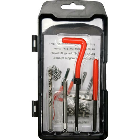 YATO YT-17705 Set 15 Pezzi Per Riparazione Filettature – Estrattori Per Viti M6-M12
