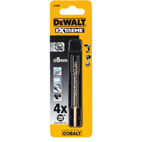 TRAPANO DEWALT AL COBALTO 5,0 mm / 1 pz.