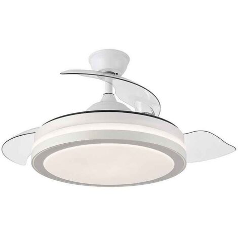 ESPARTA Ventilatore Soffitto Con Luce LED | Pale Retrattili | Telecomando | Bianco - Foto 6