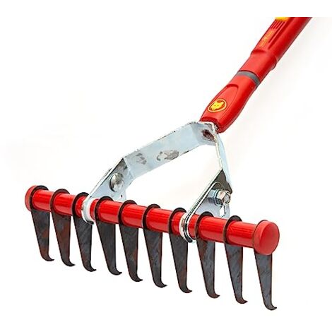 WOLF-Garten UG-M 3 Rastrello per prato rosso, argento