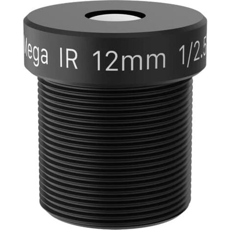 Obiettivo CCTV 12 Mm M12x0,5 Per Telecamera Di Sicurezza CCD/IP &ndash; Visione Notturna 40 M