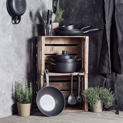 Wok Ballarini Avola nero 30 cm antiaderente (1/5)