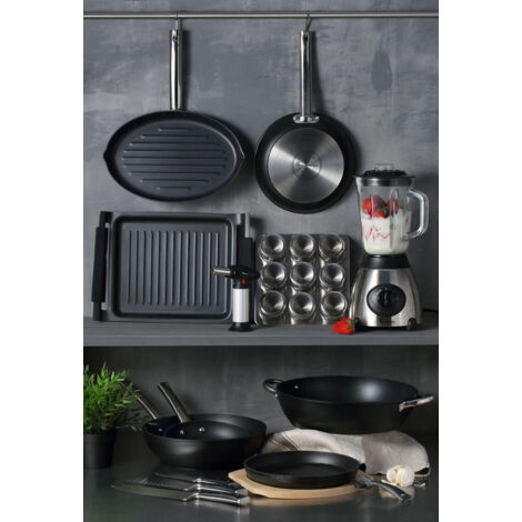 Casseruola ø20x14cm 4l acciaio inox con coperchio foodies bgmp-1505-bk masterpro (1/5)