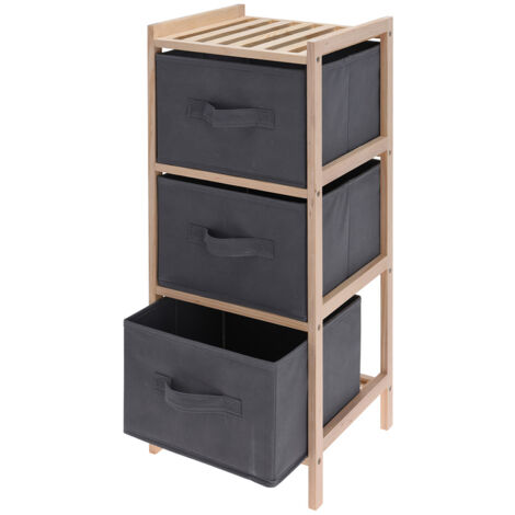 Armadio da bagno de 3 scomparti per lo stoccaggio 27,5x25,4x65cm, 784630050. storage solutions