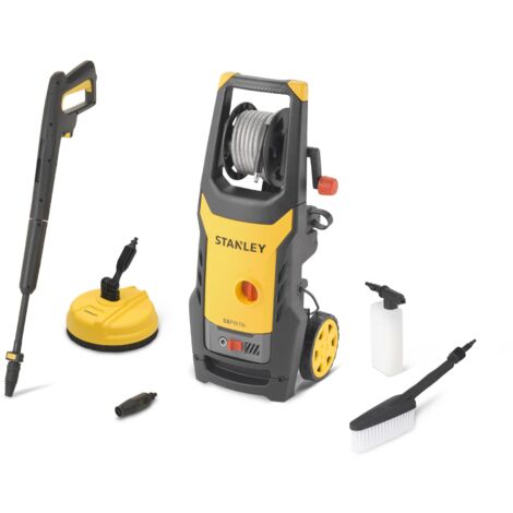 Stanley SXPW16PE Idropulitrice ad Alta Pressione con Patio Cleaner e Spazzola Fissa (1600 W, 125 bar, 420 l/h)