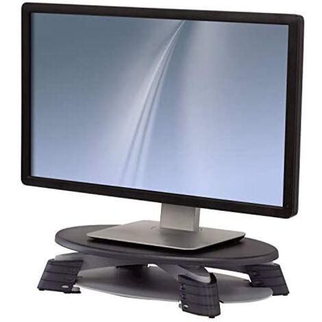 Fellowes Supporto girevole per monitor - Regolabile in altezza e con piattaforma girevole a 45