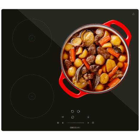 Piano di cottura a induzione dede 3 bruciatori, 9 livelli, potenza massima di 7200 W e controllo touch slider. (1/2)