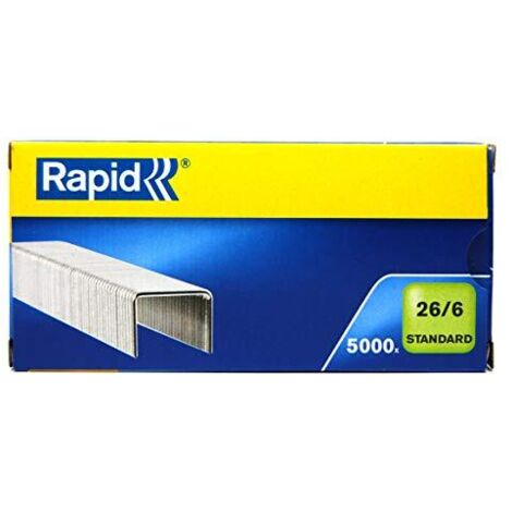 Rapid graffette standard 26/6 zincate confezione da 5000 pezzi (1/3)