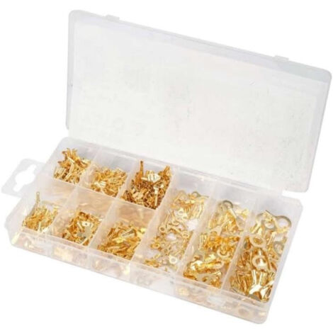 Terminali A Vanga Assortiti Kit Di 900 Connettori A Crimpatura A Vanga Isolati Terminali Elettrici N 493465 - Foto 4