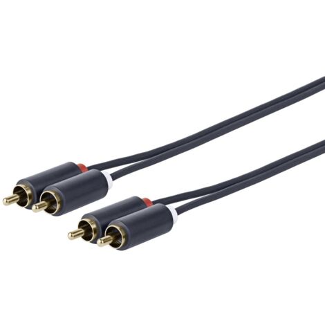 Hama Cavo antenna M/F con adattatore M/M, 3 metri, 120 dB, TPE, connettori dorati, ferrite, nero