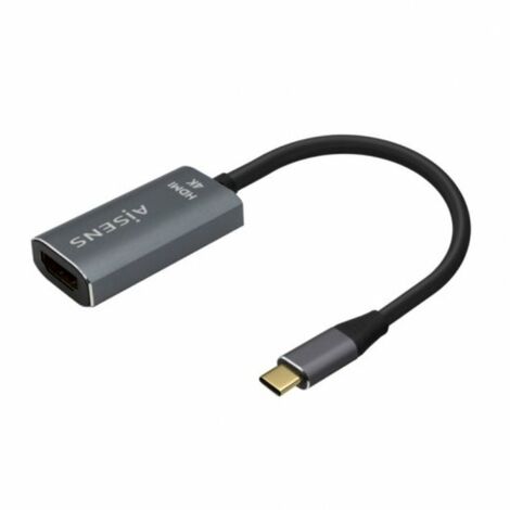 AISENS Convertitore da USB-C a HDMI 4K@60Hz in alluminio, USB-C/M-HDMI/H, grigio, 15 cm (1/3)