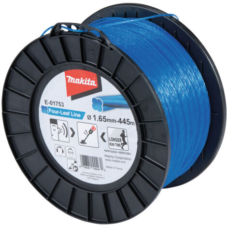 MAKITA Filo di nylon ritorto a trifoglio 1,65 mm x 445 m - E-01753