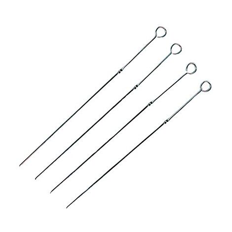 50 pezzi spiedini in acciaio inox per carne e verdure barbecue