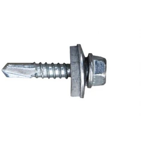 Celo 955327301 - Vite a testa cilindrica Din 7301 a testa esagonale diametro 5,5X32 Mm, rondella de Epdm diametro 16 zincato, 500 pz.