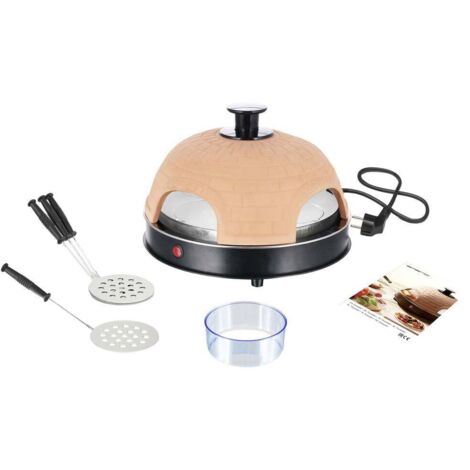 Emerio PO-115985 produttore di pizza e forno de 4 Pizza(s) 900 W Nero, Arancione