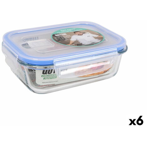 Quttin Contenitore Per Pranzo Ermetico Rettangolare In Acciaio Inox | 1.8L, Adatto A Microonde E Forno, Lavabile In Lavastoviglie