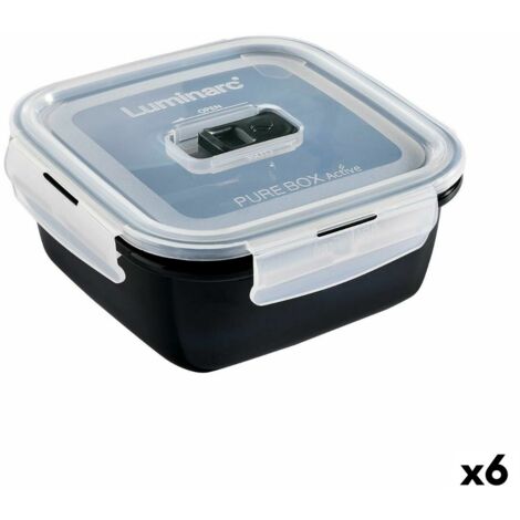 Set 6 Tazze Con Piatti Luminarc Carine - Vetro Temperato Nero, Resistente E Elegante - Foto 9