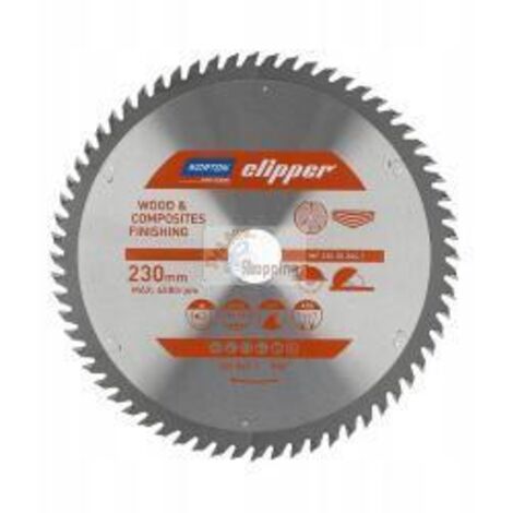 Norton piła tarczowa 230mm x 30mm x 64z drewno i kompozyty atb (2,8 / 1,8) (1/5)