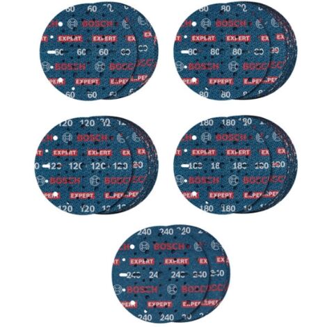 Disco Levigatura Bosch Expert O780 | Grano 240, &Oslash; 125 Mm | Per Legno Duro, Vernice E Metallo | Tecnologia Ceramica