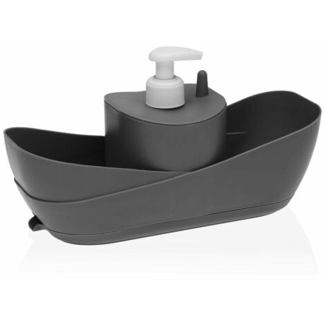 Joseph Joseph Duo Distributore Di Sapone Con Portaspugna - Grigio, Polipropilene, 126x97x146 Mm - 2