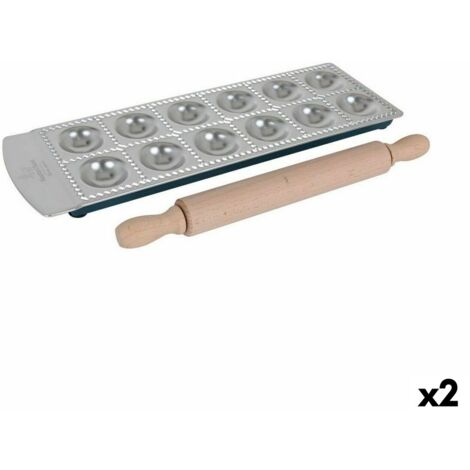 KADAX Stampo Per Ravioli E Pierogi – Set Da 2 Pezzi (verde/rosso) – Pressa Manuale Per Pasta Ripiena