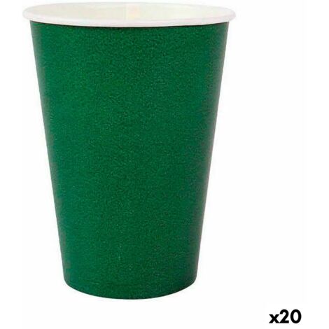 Set di tazze algon di cartone monouso bianco 200 ml 36 pezzi (25 pezzi