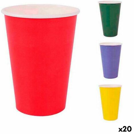 Tazze Di Cartone Monouso 500/600 Ml Con Coperchio A Croce &ndash; Bianche &ndash; 1-PACK (WX-76261)